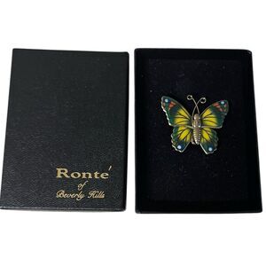 Ronte of Beverly Hills butterfly brooch
